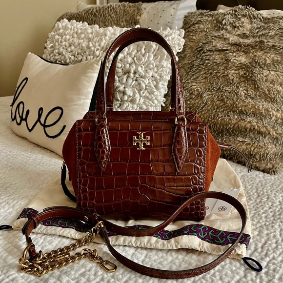 Kira Embossed Satchel - Picture 3 of 6